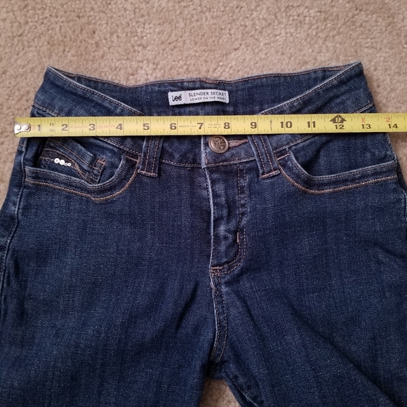 Lee Dark Wash Slender Waist Sequin Bootcut Jeans - Picture 6 of 14